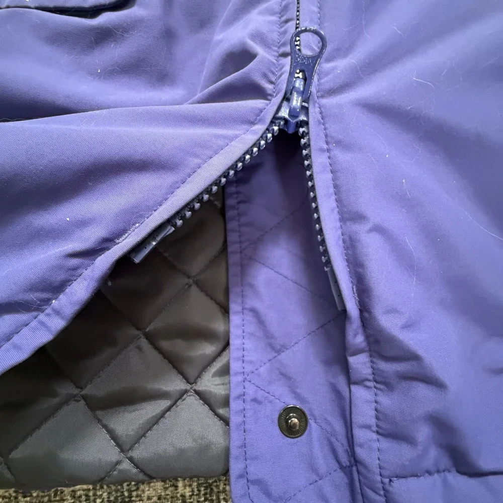 LANDS END Size M /P 10-12 Fleece Lined Polartec Aircore-200 Parka NO HOOD Womens - Picture 9 of 10